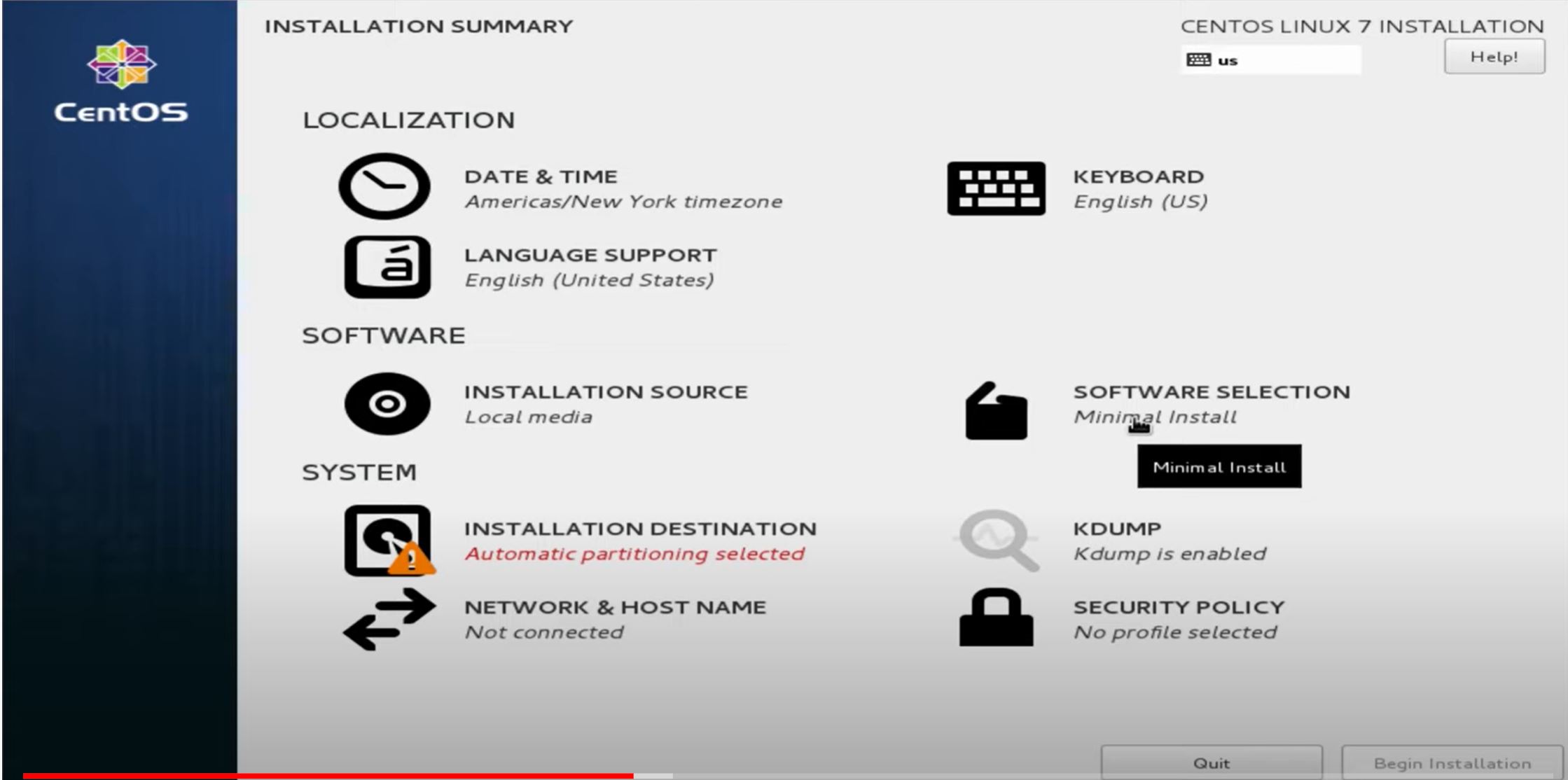 CentOS 7 pas de connexion internet