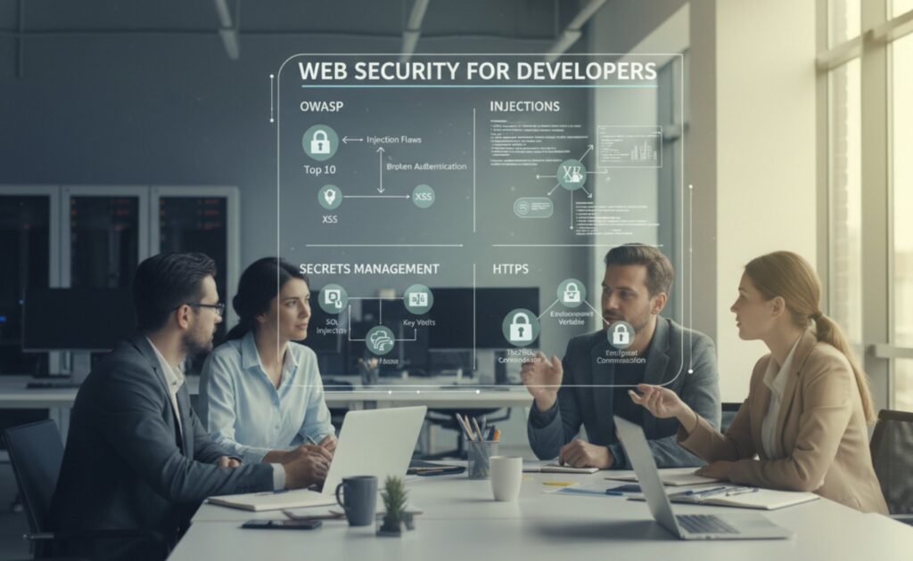 Sécurité web pour développeurs : OWASP, injections, secrets, HTTPS — les bases