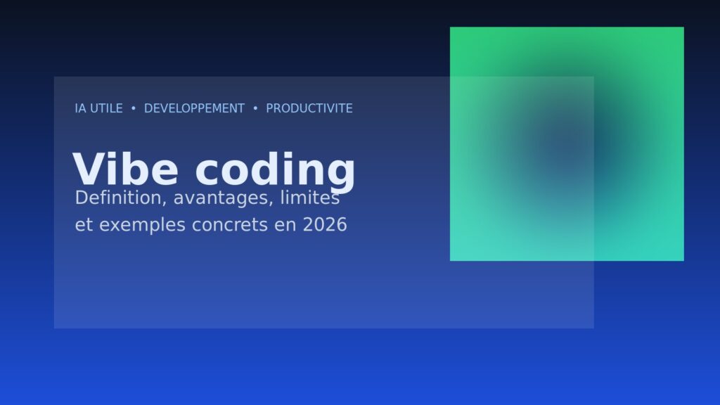 Vibe coding : définition, avantages, limites et exemples concrets en 2026