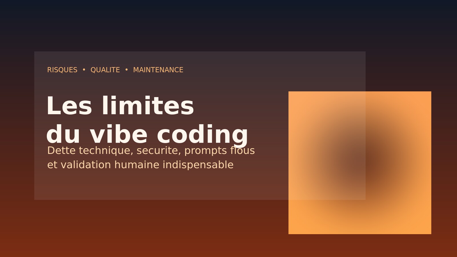 Les limites du vibe coding en 2026 : dette technique, sécurité et validation